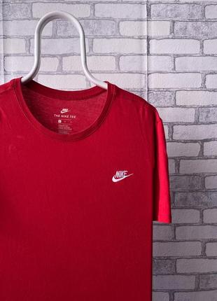 Nike футболка классическая красная5 фото