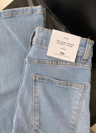Розкльошені джинси скіні zara10 фото