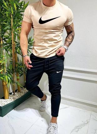 Летний мужской спортивный трикотажный костюм nike