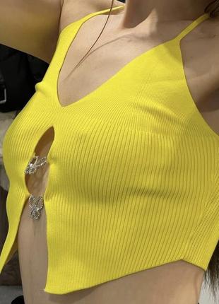 Топ декольте bershka бершка2 фото