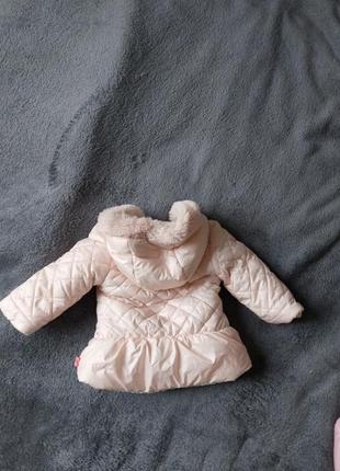 Курточка стеганная, пальто девочке 12 мес3 фото