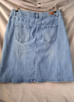 Женская джинсовая стрейчевая юбка, европейский размер 402 фото
