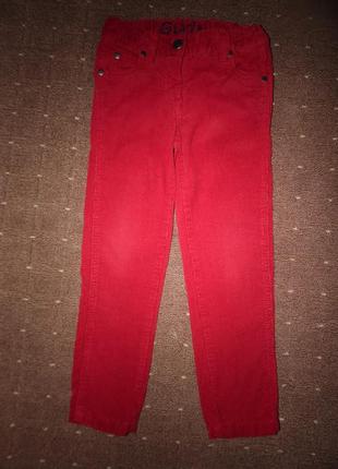 Скинни вельветовые lupilu 4-5 лет
