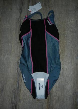 36/xs speedo endurance+,оригінал сірий хлоростойкий купальник для плавання7 фото