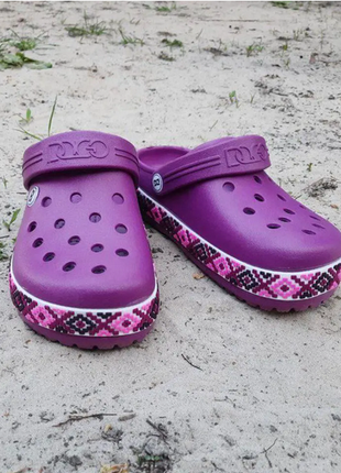 Кроксы женские фиолетовые3 фото