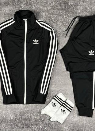 Мужской спортивный костюм ткань дайвинг adidas