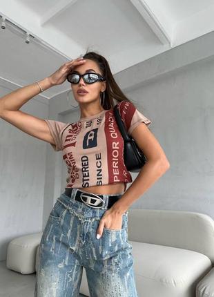 Футболка женская в стилі diesel2 фото