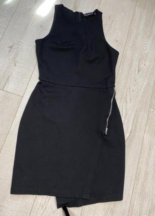 Черное платье мини zara