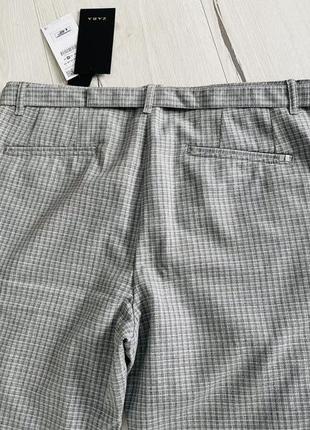 Штани/брюки в клітинку сірі 44 розмір м/чоловічі zara7 фото