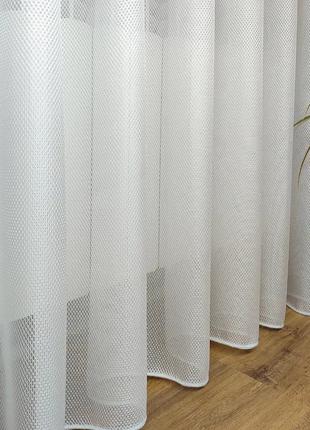 Тюль грек сетка на основе турецкой греческой сетки, белый фатин, гардина греческая сетка в зал, спальню1 фото