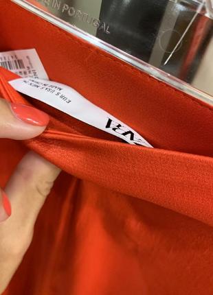 Zara штаны брюки красные стильные5 фото