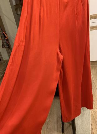 Zara штани штани червоні стильні