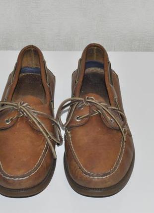 Чоловічі шкіряні туфлі мокасини sperry3 фото