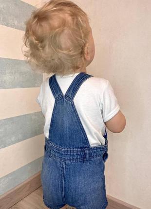 Джинствий комбинезон-шорты для мальчика lupillu4 фото