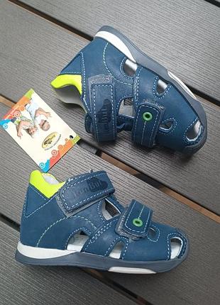 Шкіряні босоніжки для хлопчика 20 розмір, польща