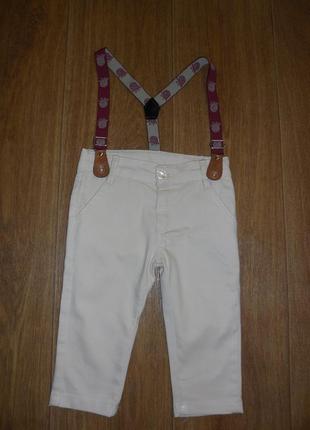 Легкие шорты с подтяжками котончик, 4 года (104 см)