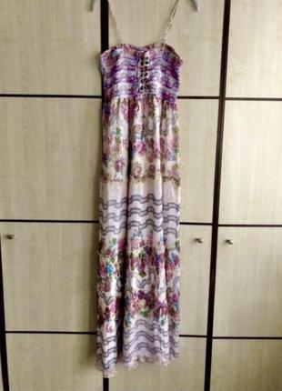 Платье сарафан длинный коттоновый8 фото