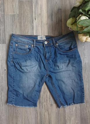 Жіночі джинсові шорти з бахромою розмір 46/48
