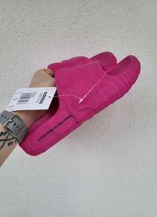 Шлепанцы розовые фуксия adidas adilette pink1 фото