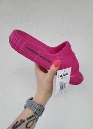 Шлепанцы розовые фуксия adidas adilette pink6 фото
