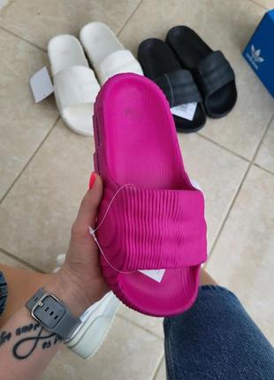 Шлепанцы розовые фуксия adidas adilette pink4 фото