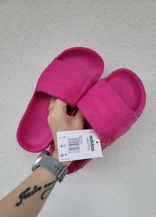 Шлепанцы розовые фуксия adidas adilette pink7 фото
