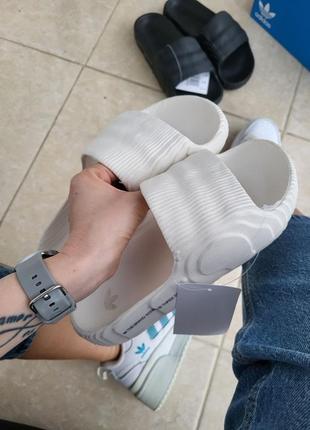 Шлепанцы adidas adilette white7 фото