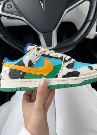 Кроссовки на лето nike sb dunk ben jerry's3 фото