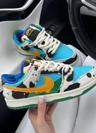 Кроссовки на лето nike sb dunk ben jerry's1 фото