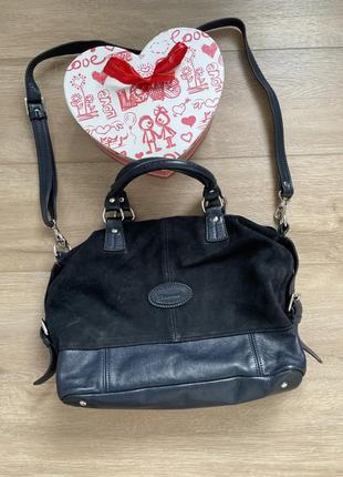 Велика містка сумка багато відділів шкіра diamond