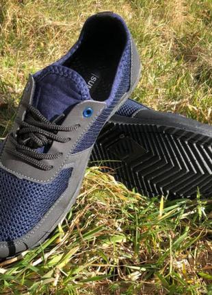 Мужские кроссовки из сетки. цвет: синий