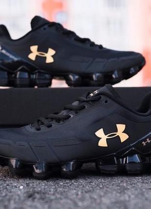 Мужские чёрные демисезонные кроссовки андер under armour gold. осенние весенние3 фото