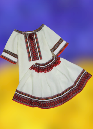 Український костюм вишиванка для дівчинки 6-8 років
