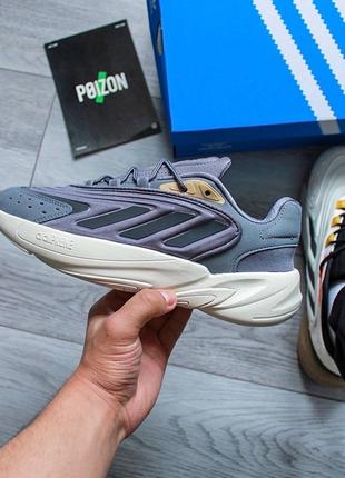 Чоловічі кросівки adidas ozelia originals gray- gold,стильне та зручне чоловіче взуття