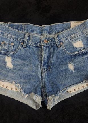 Vintage jl denim korea hanguk 1982 р. l шорты женские джинсовые потертые короткие