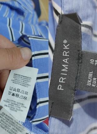 Котоновая рубашка , блуза с завязками  primark9 фото