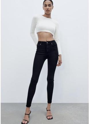 Zara джинсы брюки черные зара