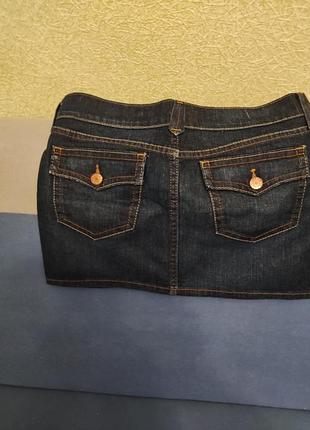 Джинсова міні спідниця 2
