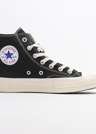 Comme des garcons play x converse женские кеды5 фото