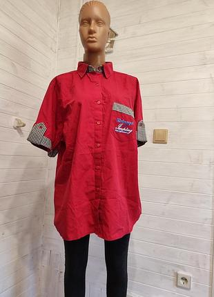 Натуральная рубашка на 3xl-5xl