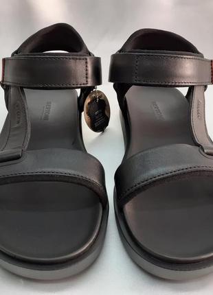 Стильные ортопедические кожаные сандалии чёрные bertoni 40-45р4 фото