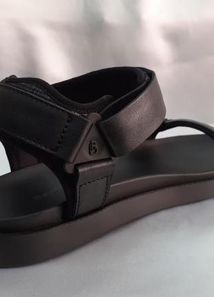Стильные ортопедические кожаные сандалии чёрные bertoni 40-45р8 фото