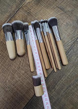Пензлі кометичні 11шт набір кістей для макіяжу пензлів кисти для4 фото