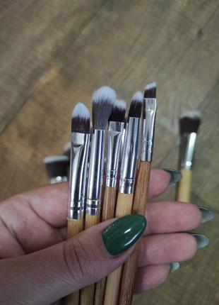 Пензлі кометичні 11шт набір кістей для макіяжу пензлів кисти для7 фото