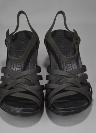 Crocs huarache wedge босоножки сандалии сланцы кроксы женские. оригинал. 37 р./24 см.3 фото