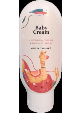 Універсальний  дитячий крем для обличчя та тіла moday strawberry baby  cream  з екстрактом полуниці, ромашки