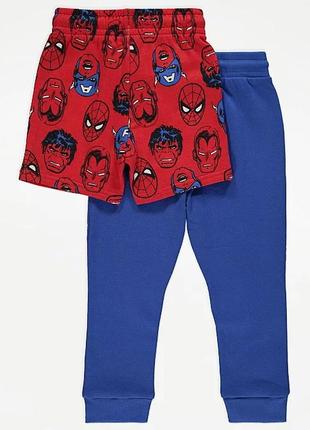 Костюм флис за 1 шт штаны шорты супергерои набор комплект шорты george англия на мальчика 110 1222 фото