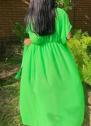 Пляжная туника из шифона, длинная накидка для пляжа, накидка пляжная, туника на купальник