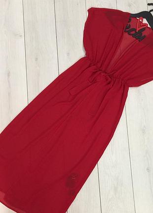 Пляжная туника из шифона, длинная накидка для пляжа, накидка пляжная, туника на купальник