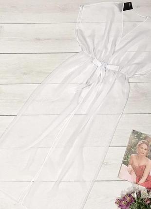 Пляжная туника из шифона, длинная накидка для пляжа, накидка пляжная, туника на купальник